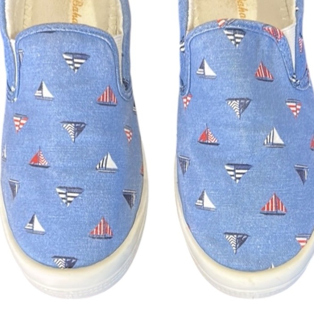 Tommy Bahama Rossi Blue Fabric Casual Slip On Boat Shoe Loafer Women's Size 8 - Picture 10 of 11